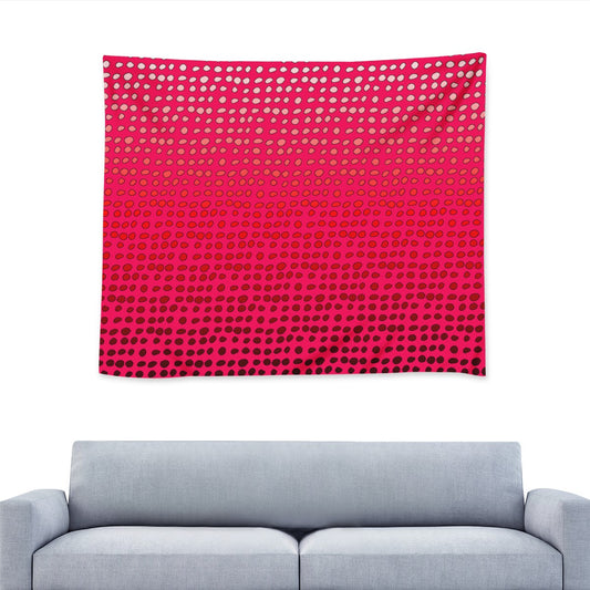 African Mud Print #7 Red Graident Wall Tapestry Universal