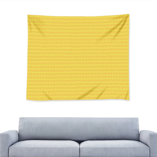 African Mud Print #14 Yellow Wall Tapestry Universal