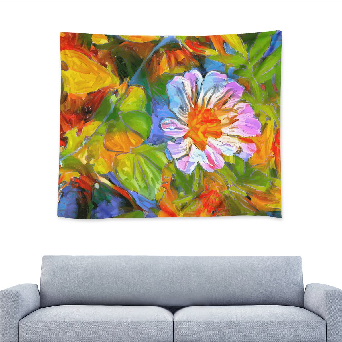 Petunia Flower Wall Tapestry Universal