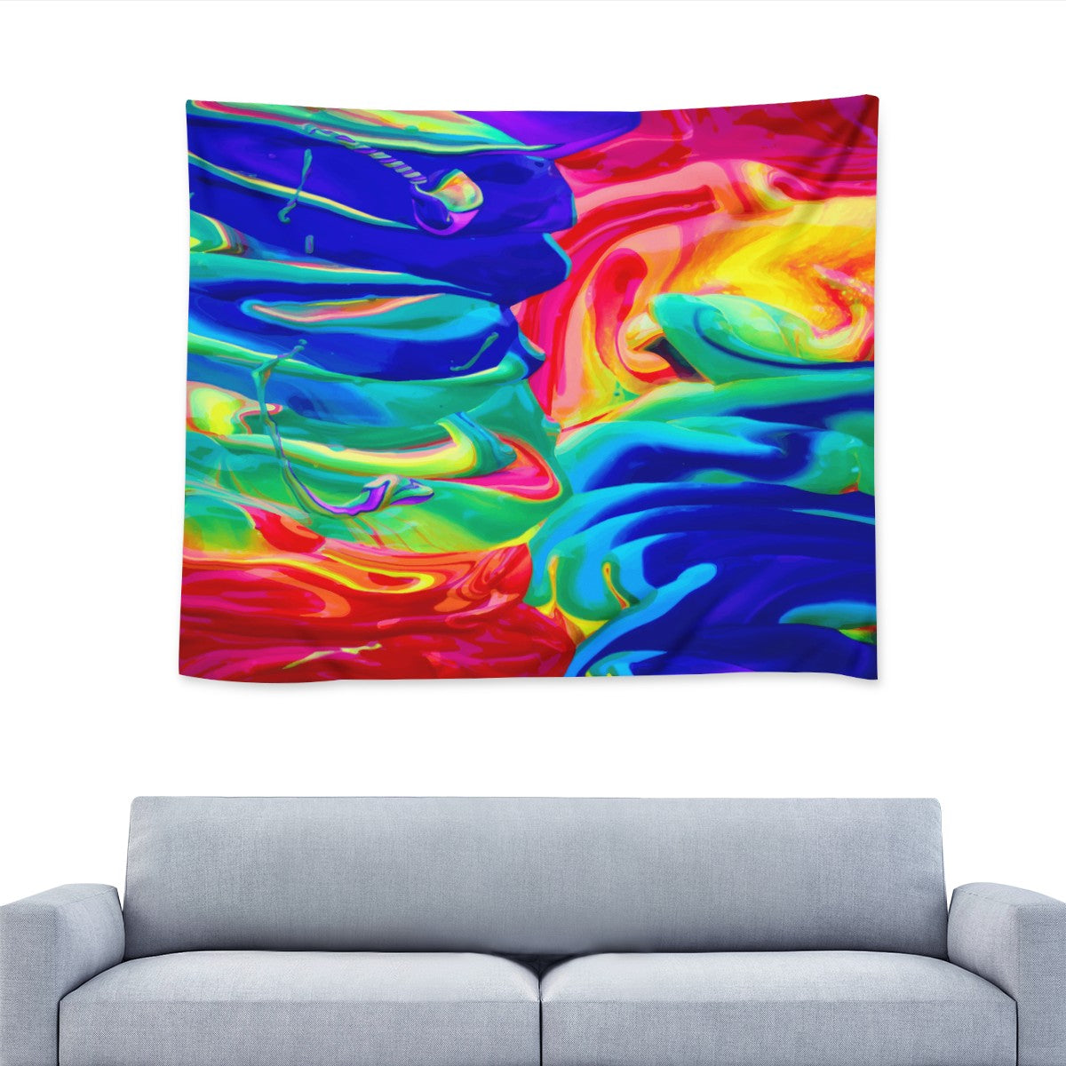Rainbow Confusion Wall Tapestry Universal