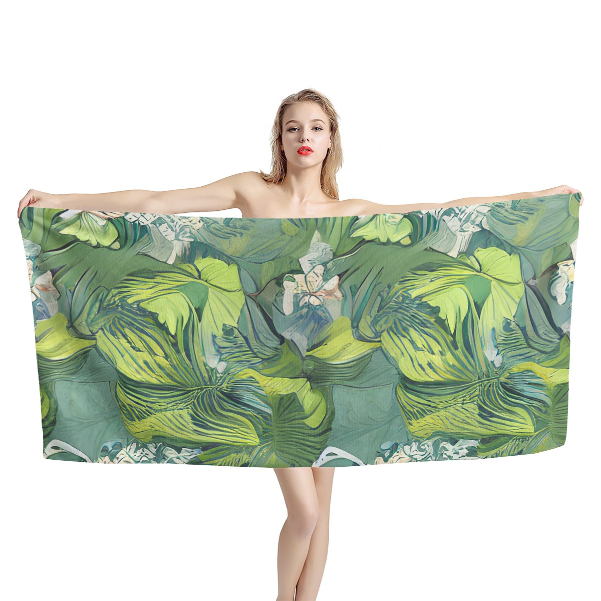 American Lotus Bath Towel - Luxtrini, LLC