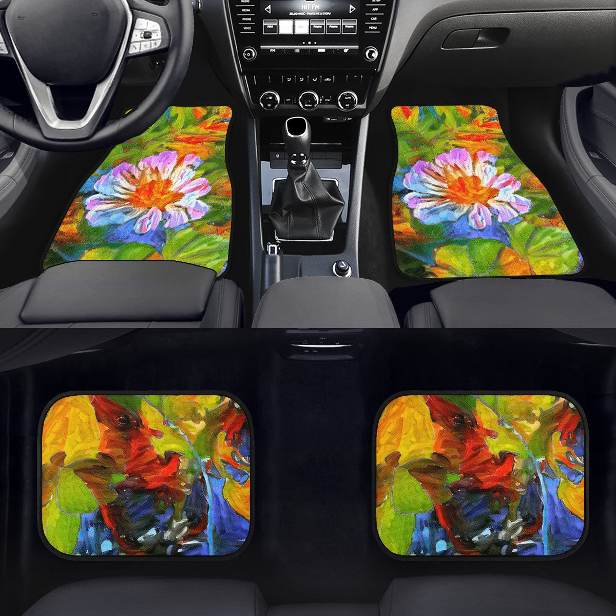 Petunia Flower Car Floor Mats