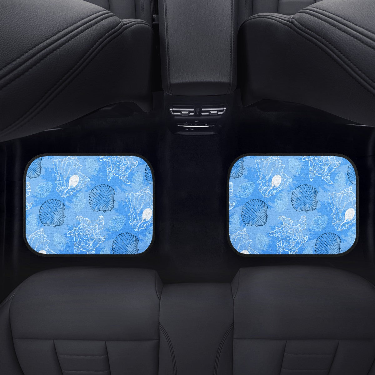 Blue Seashell Ocean Car Floor Mats