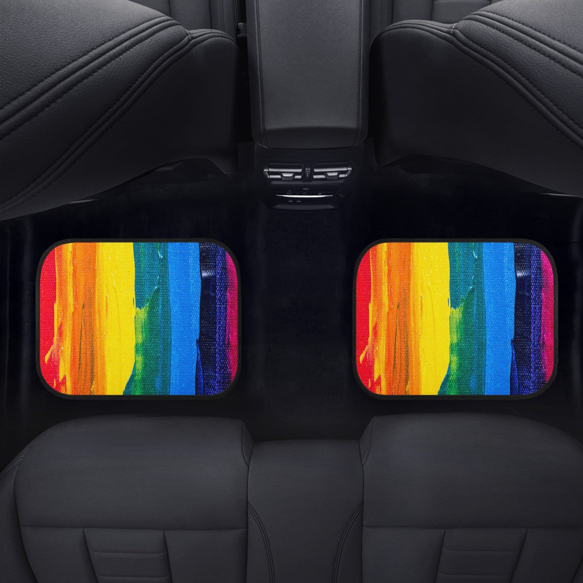 Rainbow Painting Car Floor Mats