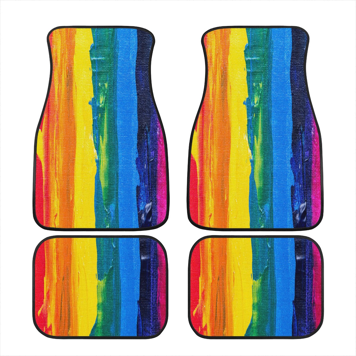 Rainbow Painting Car Floor Mats