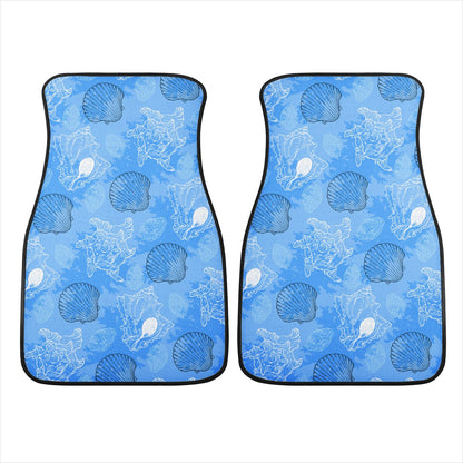 Blue Seashell Ocean Car Floor Mats