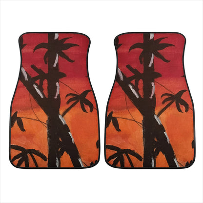 Bamboo at Sunset Car Floor Mats