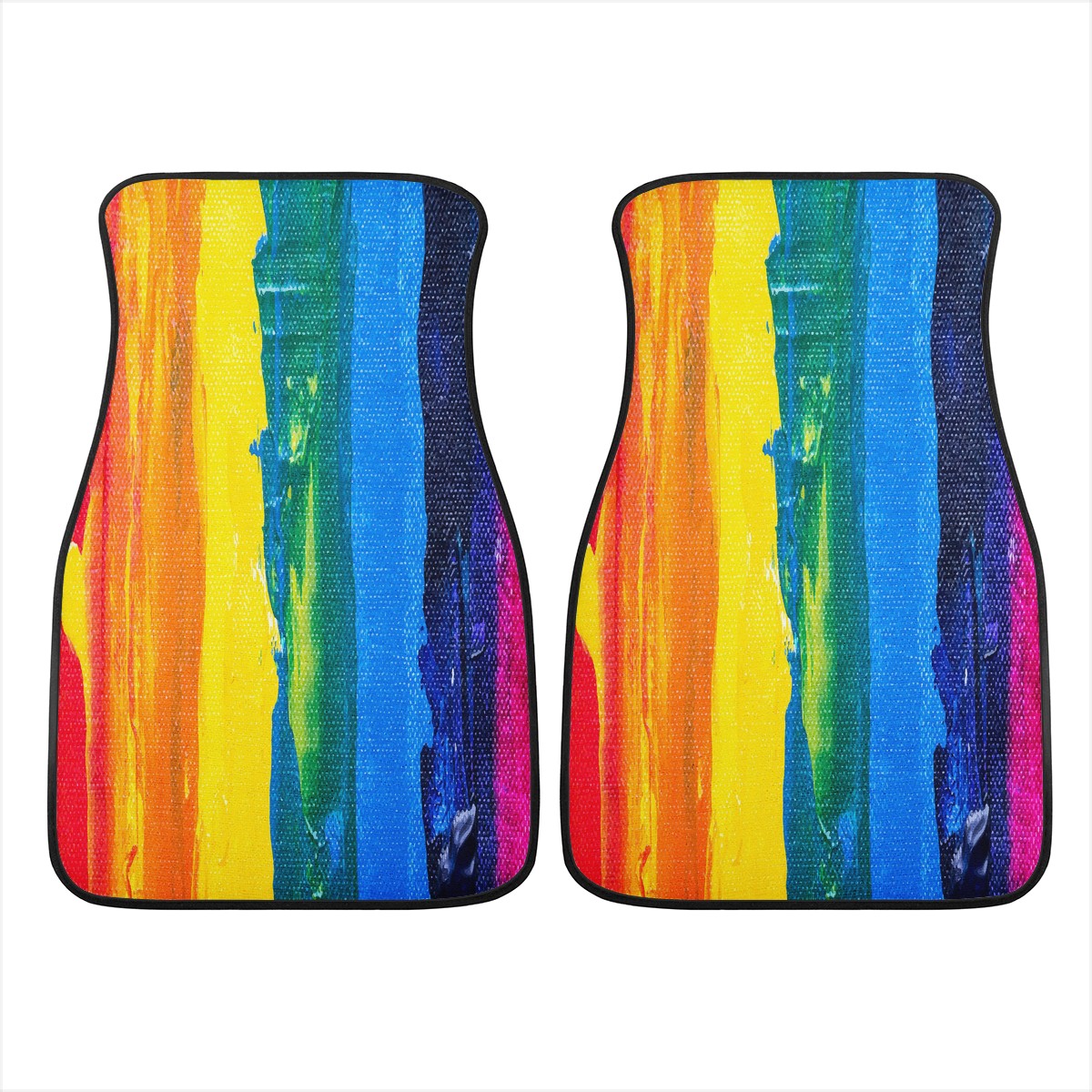 Rainbow Painting Car Floor Mats