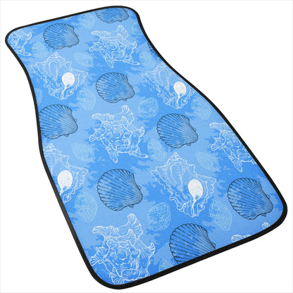 Blue Seashell Ocean Car Floor Mats