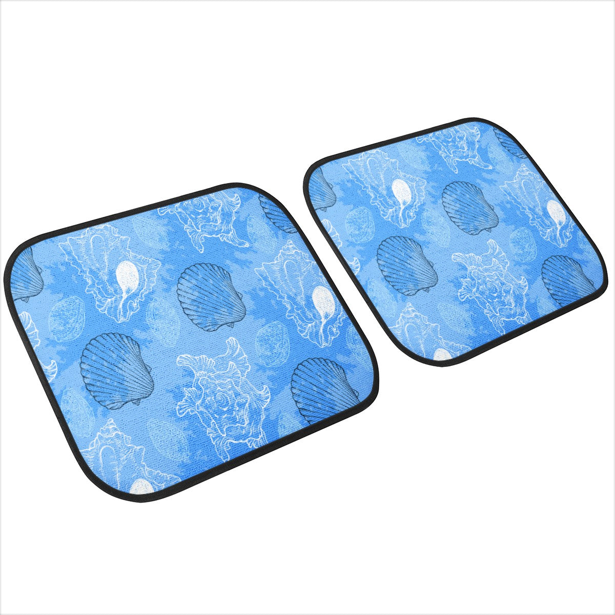 Blue Seashell Ocean Car Floor Mats