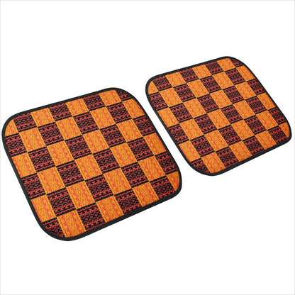 Black and Orange Tribal Design - Car Floor Mats