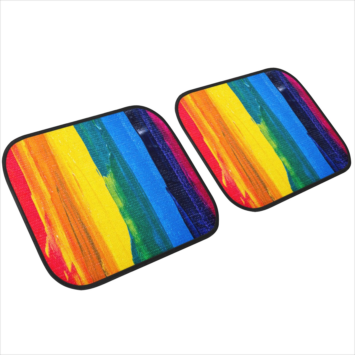 Rainbow Painting Car Floor Mats