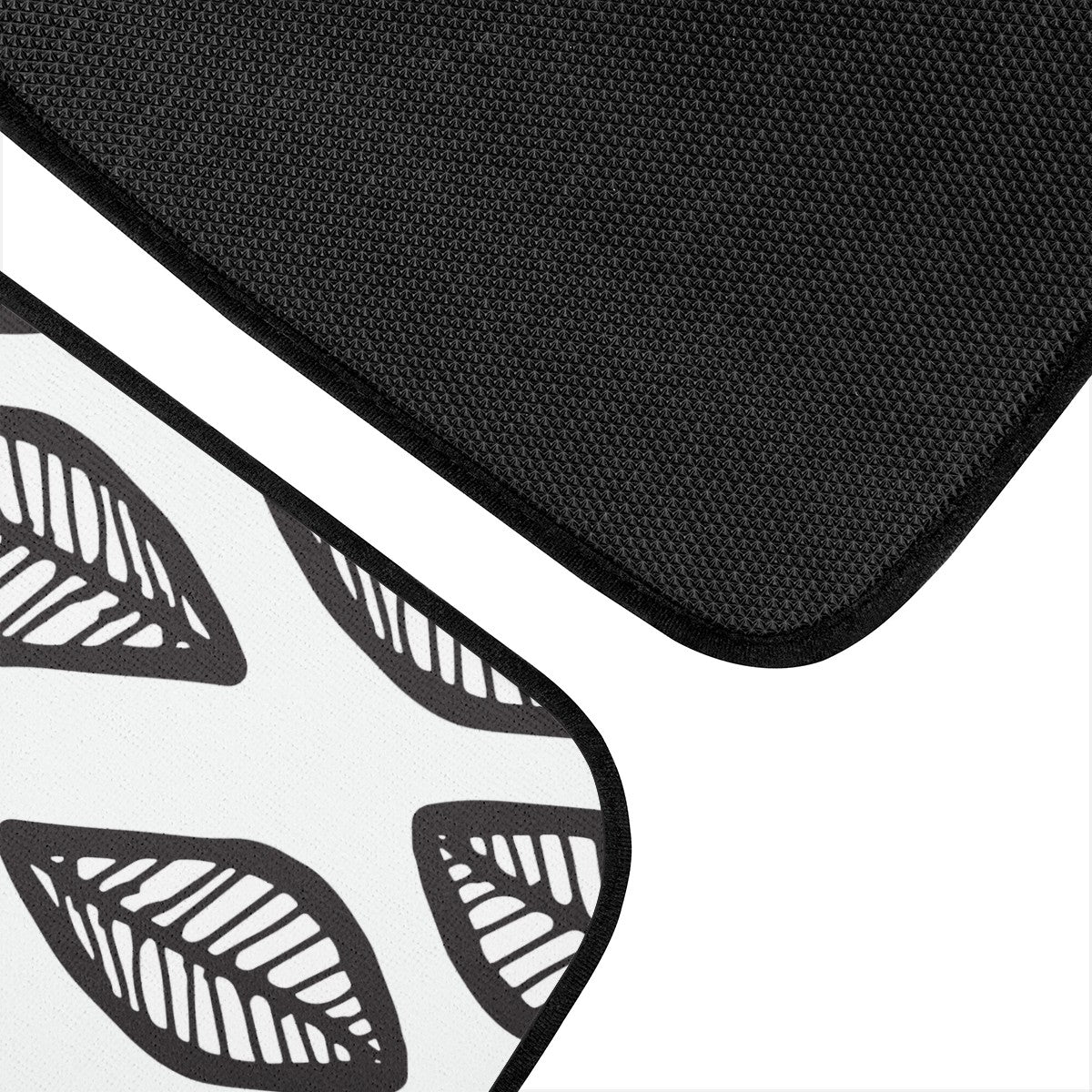 African | Ethnic | Mudcloth | #16 Black and White Car Floor Mats