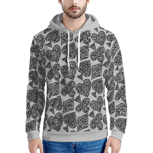 Poker Men's All Over Print Hoodie - Luxtrini, LLC