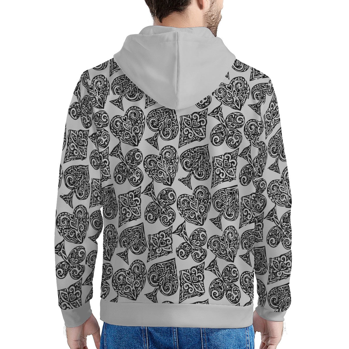 Poker Men's All Over Print Hoodie - Luxtrini, LLC