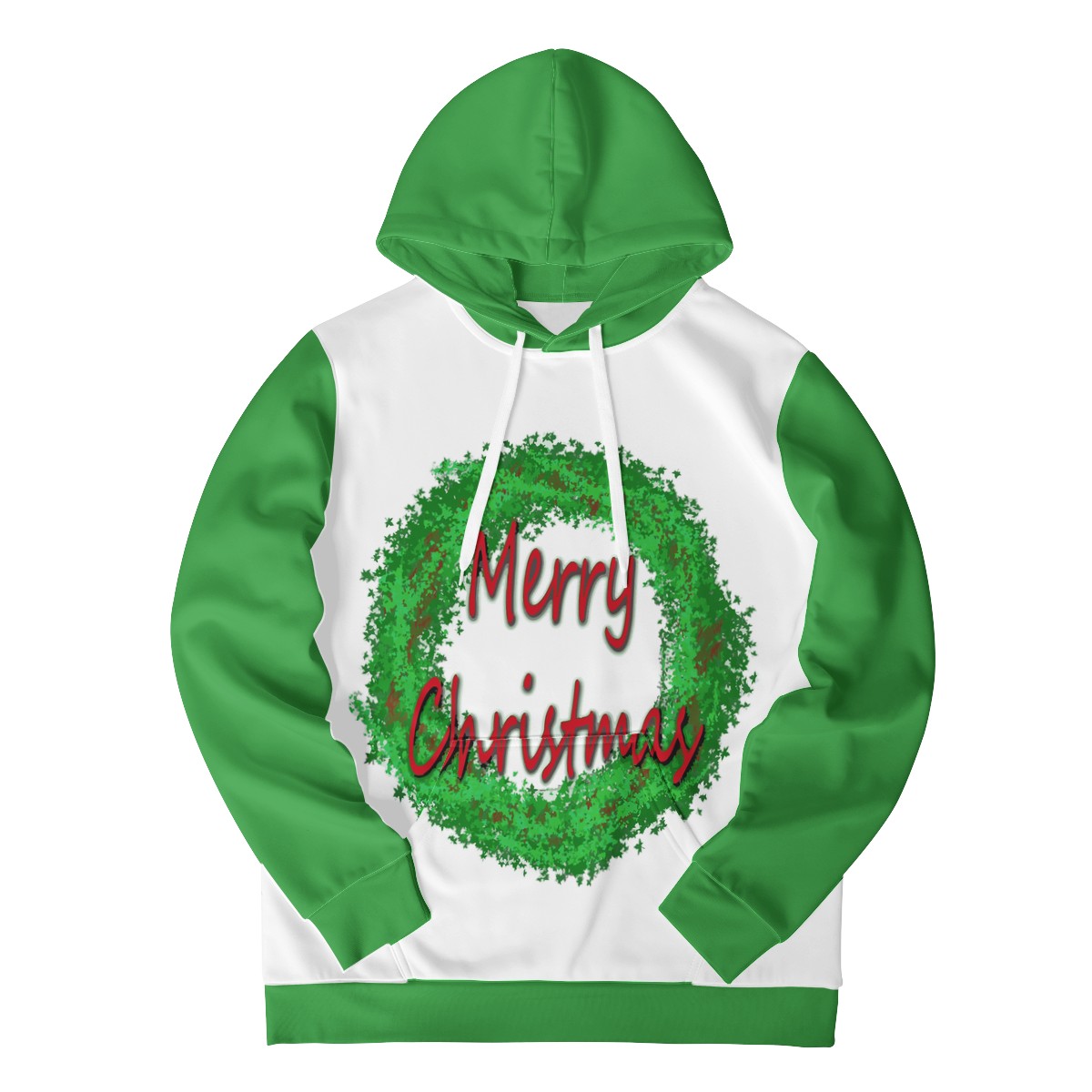 Men's All Over Print Hoodie - Merry Christmas - Luxtrini, LLC