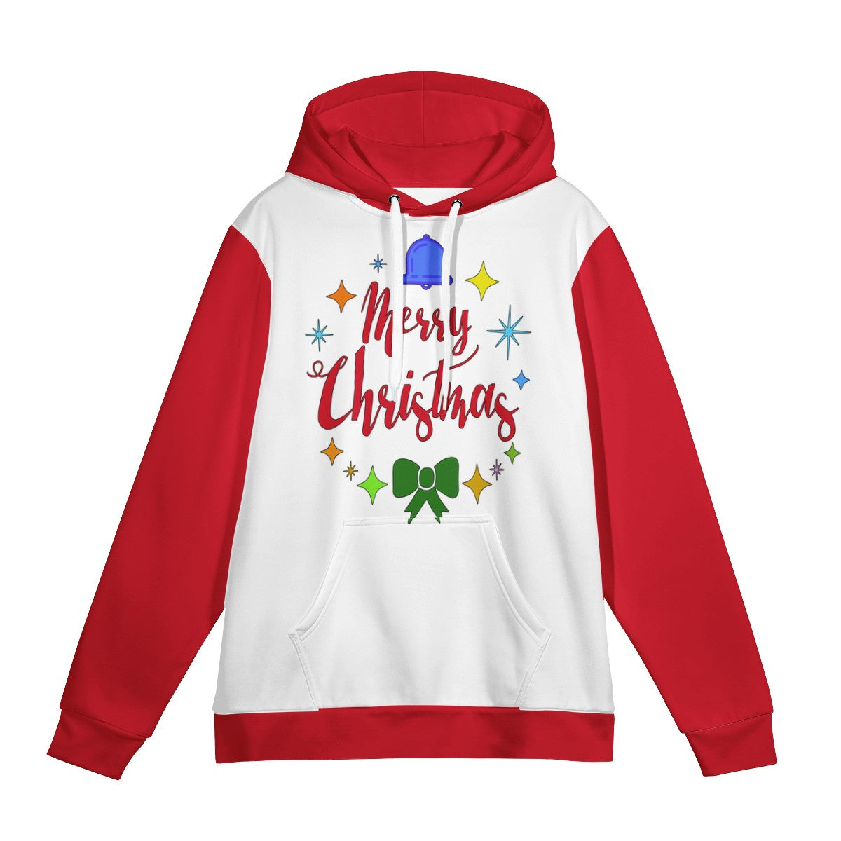 Men's All Over Print Hoodie - Merry Christmas - Luxtrini, LLC