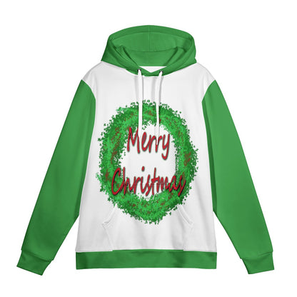 Men's All Over Print Hoodie - Merry Christmas - Luxtrini, LLC