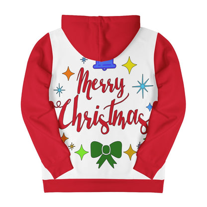 Men's All Over Print Hoodie - Merry Christmas - Luxtrini, LLC