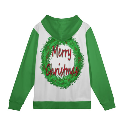 Men's All Over Print Hoodie - Merry Christmas - Luxtrini, LLC