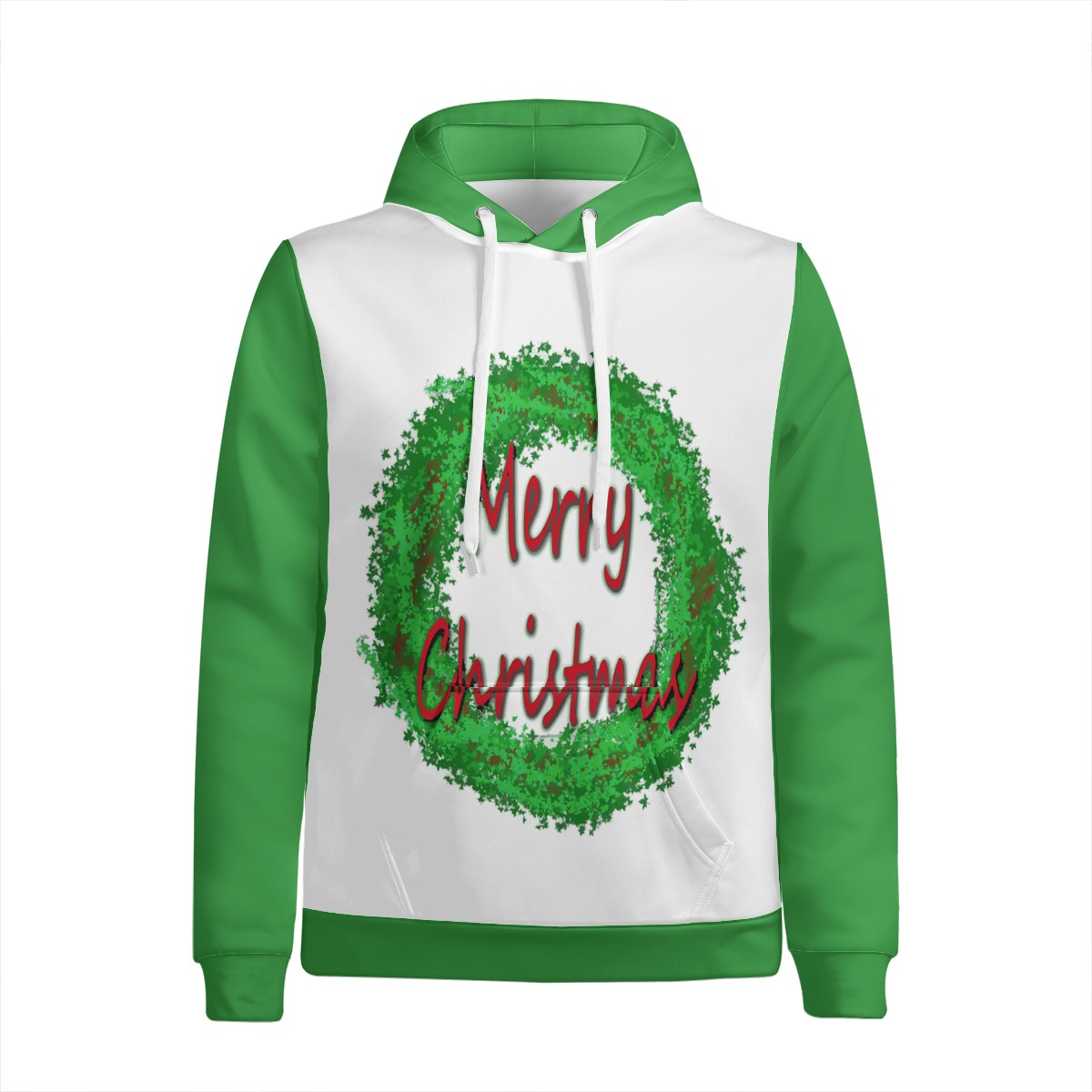 Men's All Over Print Hoodie - Merry Christmas - Luxtrini, LLC