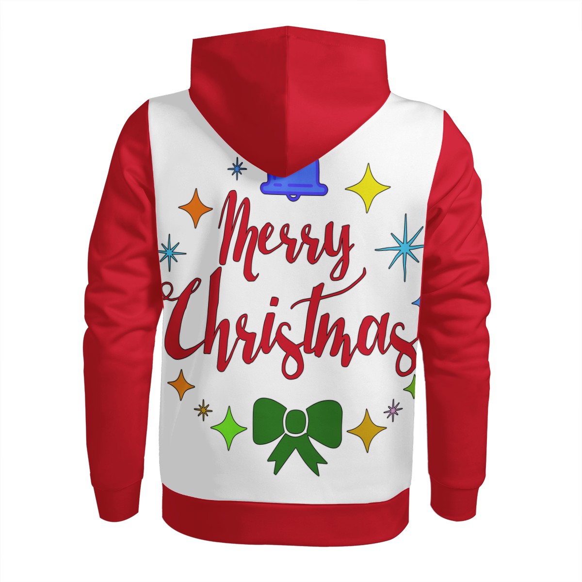 Men's All Over Print Hoodie - Merry Christmas - Luxtrini, LLC