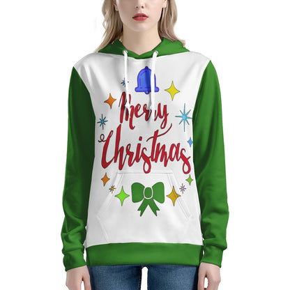 Women's All Over Print Hoodie - Merry Christmas - Luxtrini, LLC