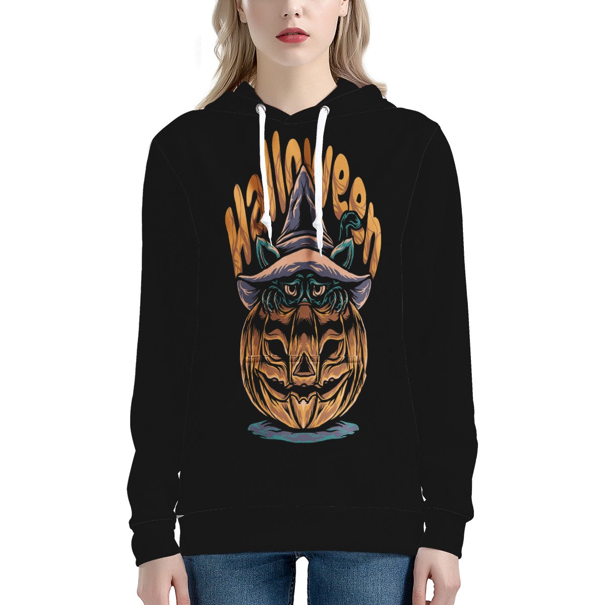 Halloween 2022 Women's All Over Print Hoodie - Luxtrini, LLC