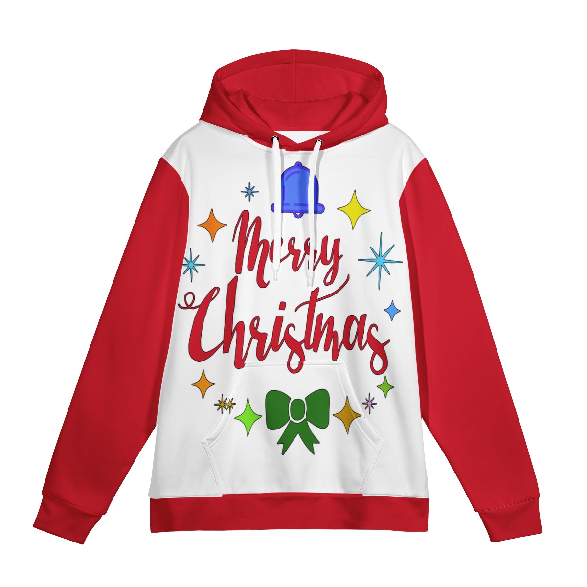 Women's All Over Print Hoodie - Merry Christmas - Luxtrini, LLC