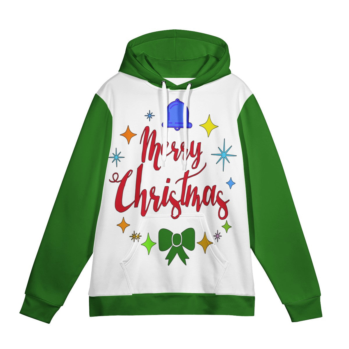 Women's All Over Print Hoodie - Merry Christmas - Luxtrini, LLC