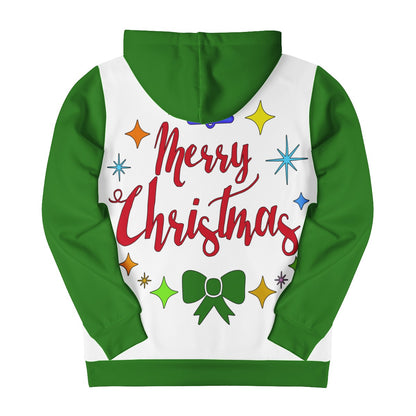 Women's All Over Print Hoodie - Merry Christmas - Luxtrini, LLC