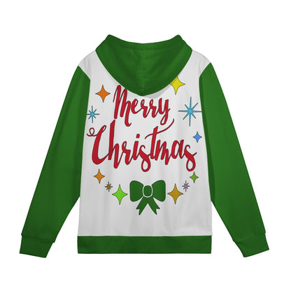 Women's All Over Print Hoodie - Merry Christmas - Luxtrini, LLC