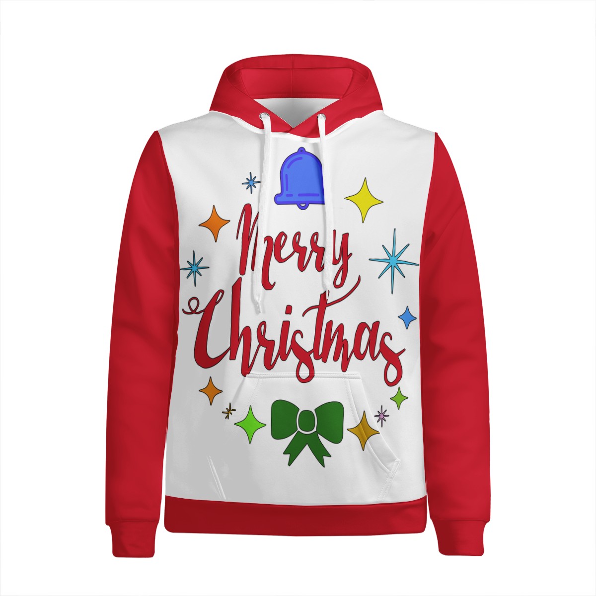 Women's All Over Print Hoodie - Merry Christmas - Luxtrini, LLC