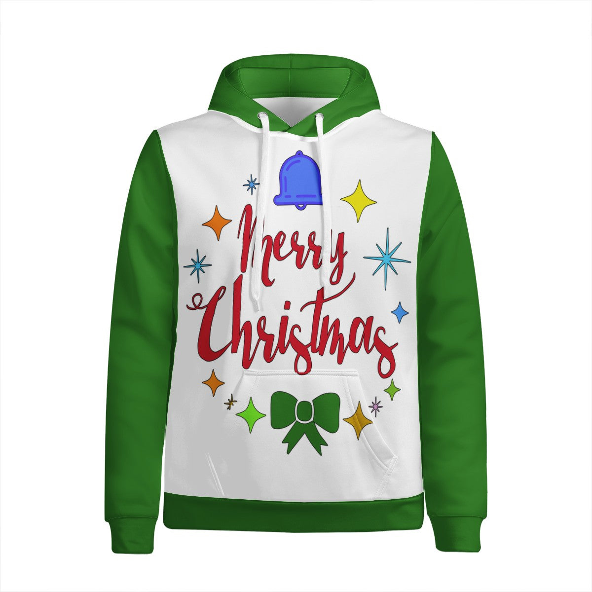 Women's All Over Print Hoodie - Merry Christmas - Luxtrini, LLC