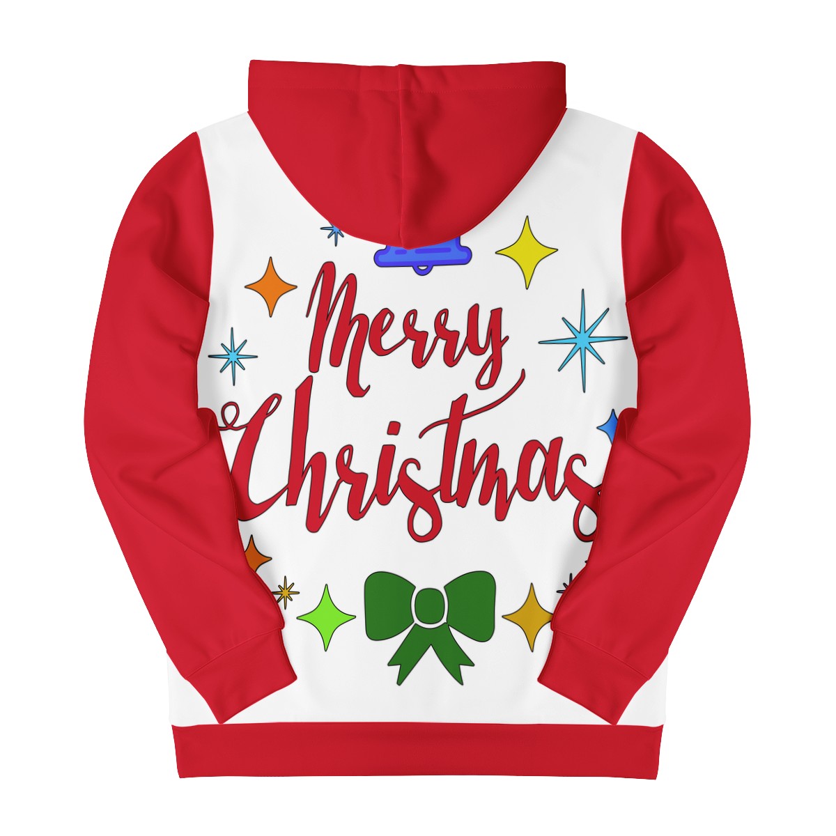 Men's All Over Print Zip Hoodie - Merry Christmas - Luxtrini, LLC