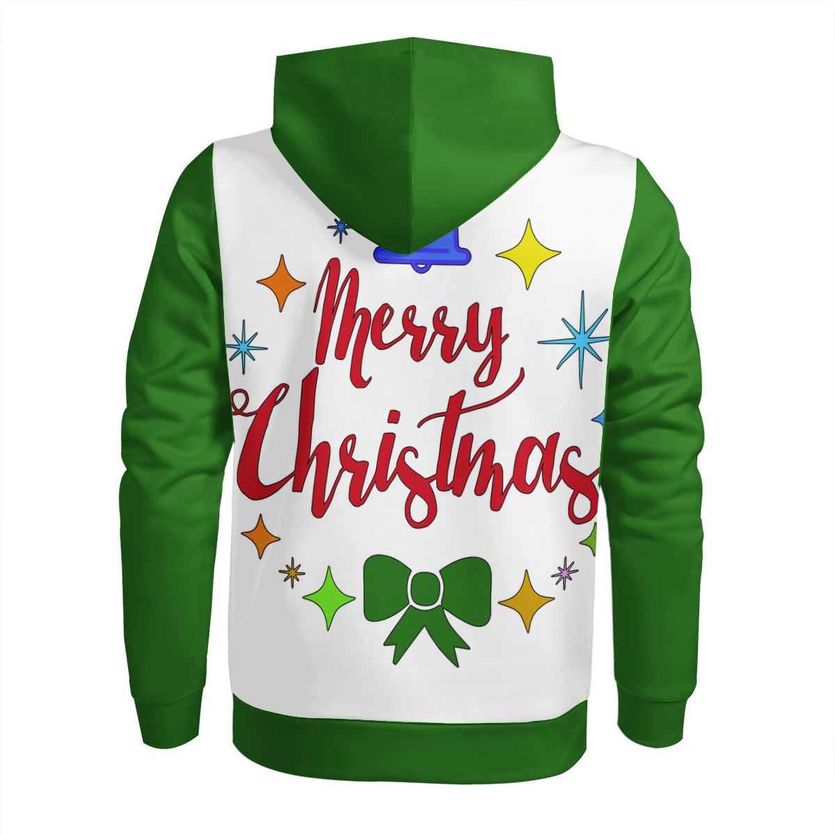 Men's All Over Print Zip Hoodie - Merry Christmas - Luxtrini, LLC