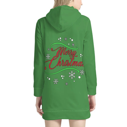 Women's Hoodie Dress - Merry Christmas - Luxtrini, LLC