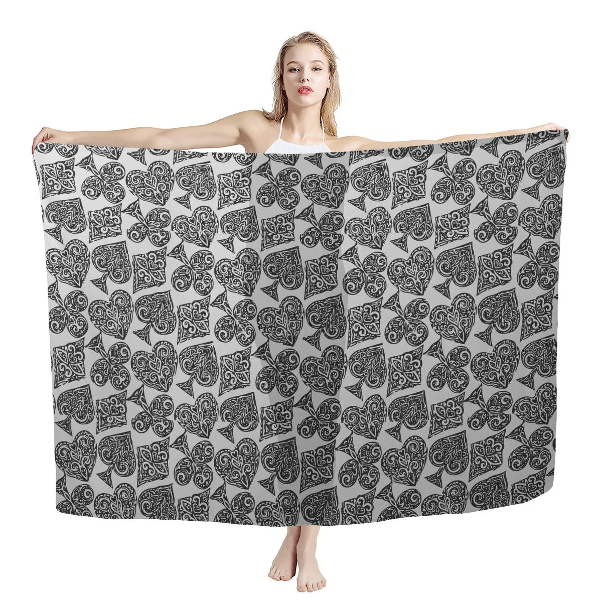 Poker Sarong Scarf - Luxtrini, LLC