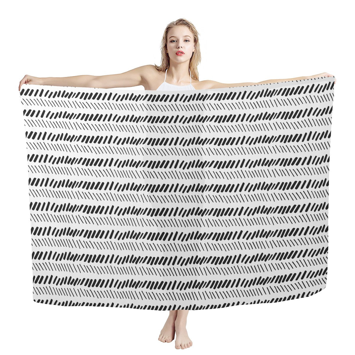 African Mudcloth Sarong Scarf - Luxtrini, LLC