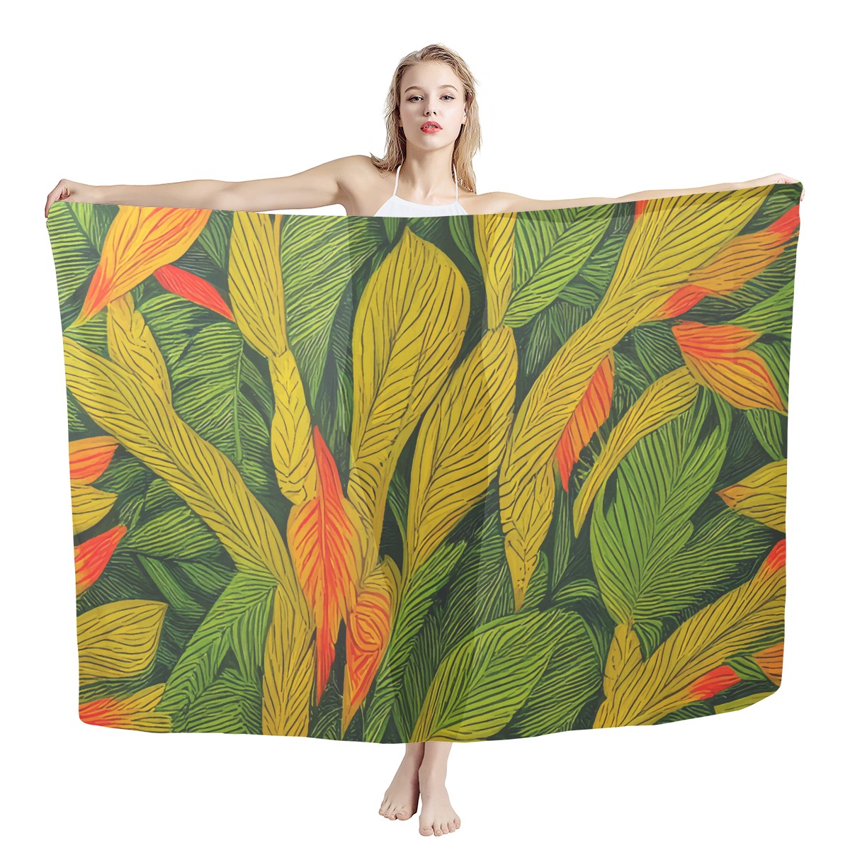 Indian shot Sarong Scarf - Luxtrini, LLC