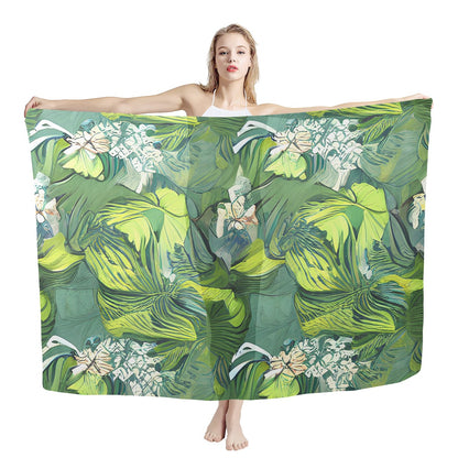 American Lotus Sarong Scarf - Luxtrini, LLC