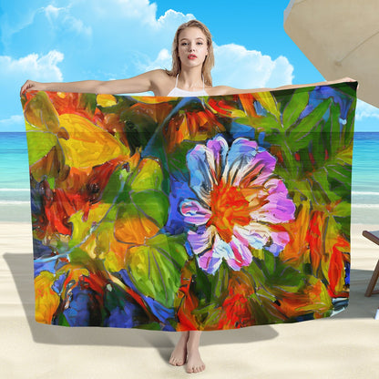 Petunia Flower Sarong Scarf