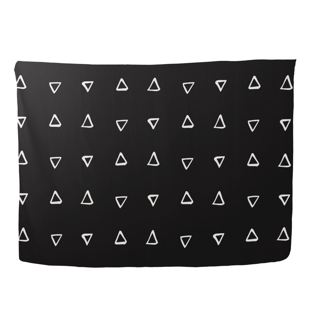 African Ethnic Mudcloth  #19 Black and White Sarong Scarf