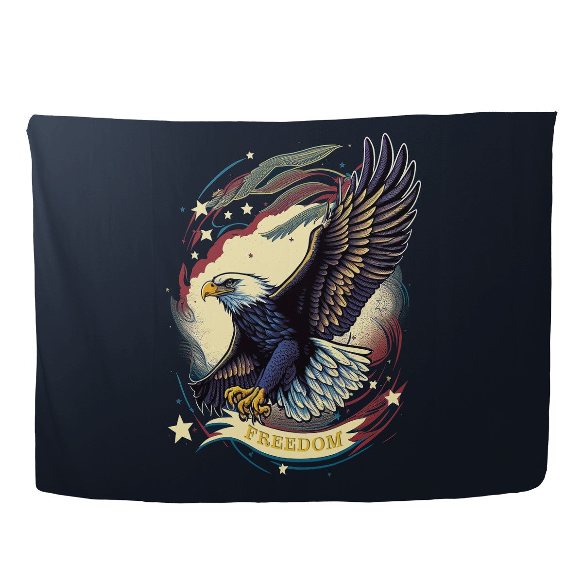 Freedom Flyer: Celebrating the Bald Eagle as a Symbol of Freedom and Strength in the USA Sarong Scarf ONESIZE