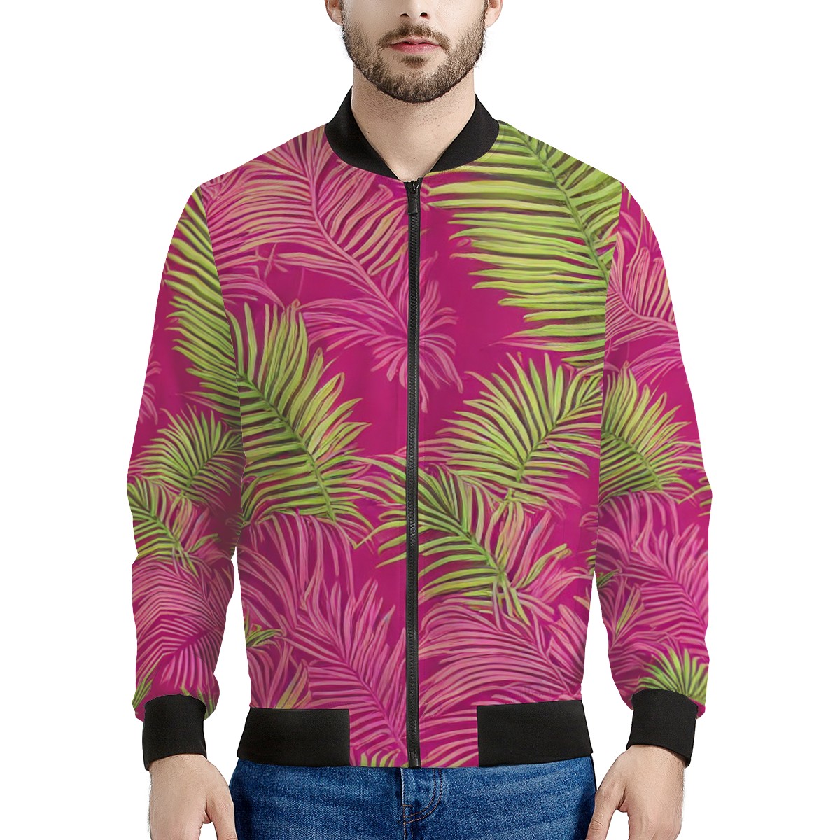 Sago Palm - Good Fortune, Longevity, Wealth Men's Bomber Jacket