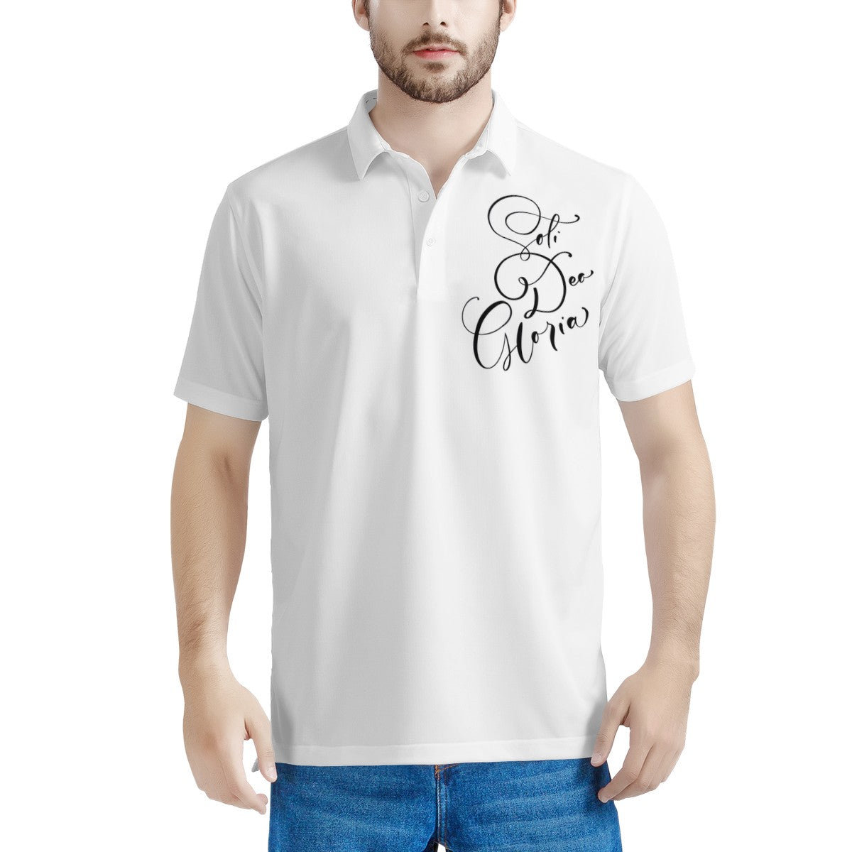 soli Deo gloria Men's Aloha Polo Shirt