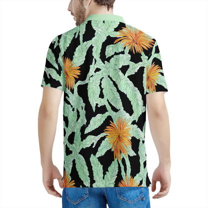 Puakenikeni Men's Aloha Polo Shirt