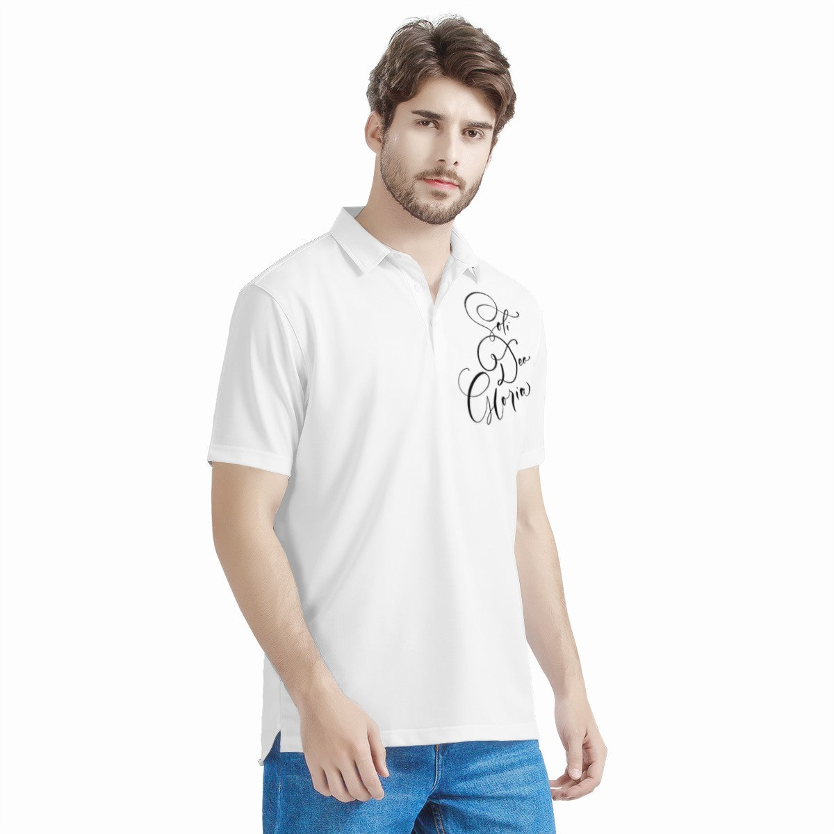 soli Deo gloria Men's Aloha Polo Shirt