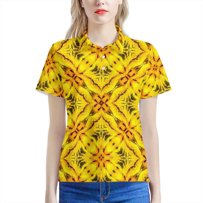 Yellow Toghu: Cameroon Women’s Aloha Polo Shirt