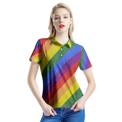 LGBT Pride  Women’s Aloha Polo Shirt